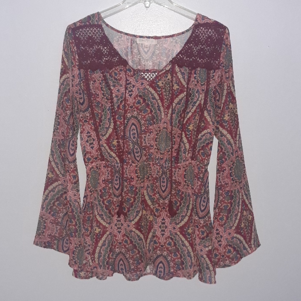 Love fire boho top